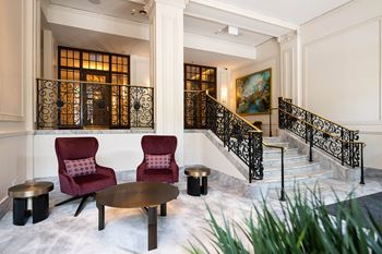 The lobby or reception area at the spectator hotel  convention center